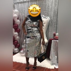 Sequin midi dress